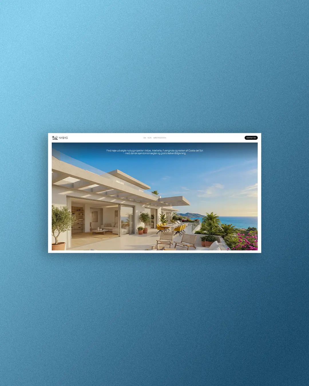 Diseño de la página web de Nybyg Real Estate