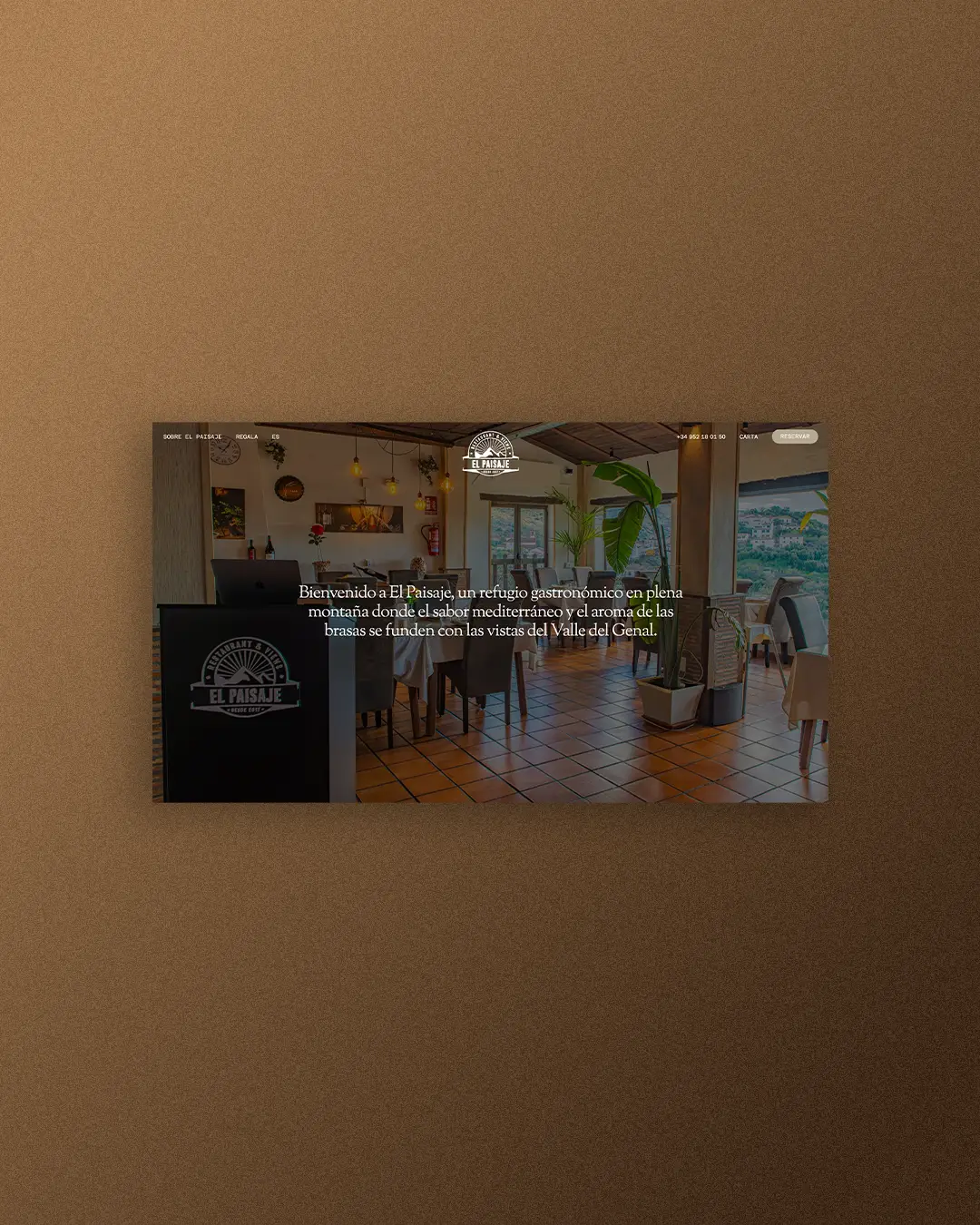 Diseño de la página web del restaurante El Paisaje