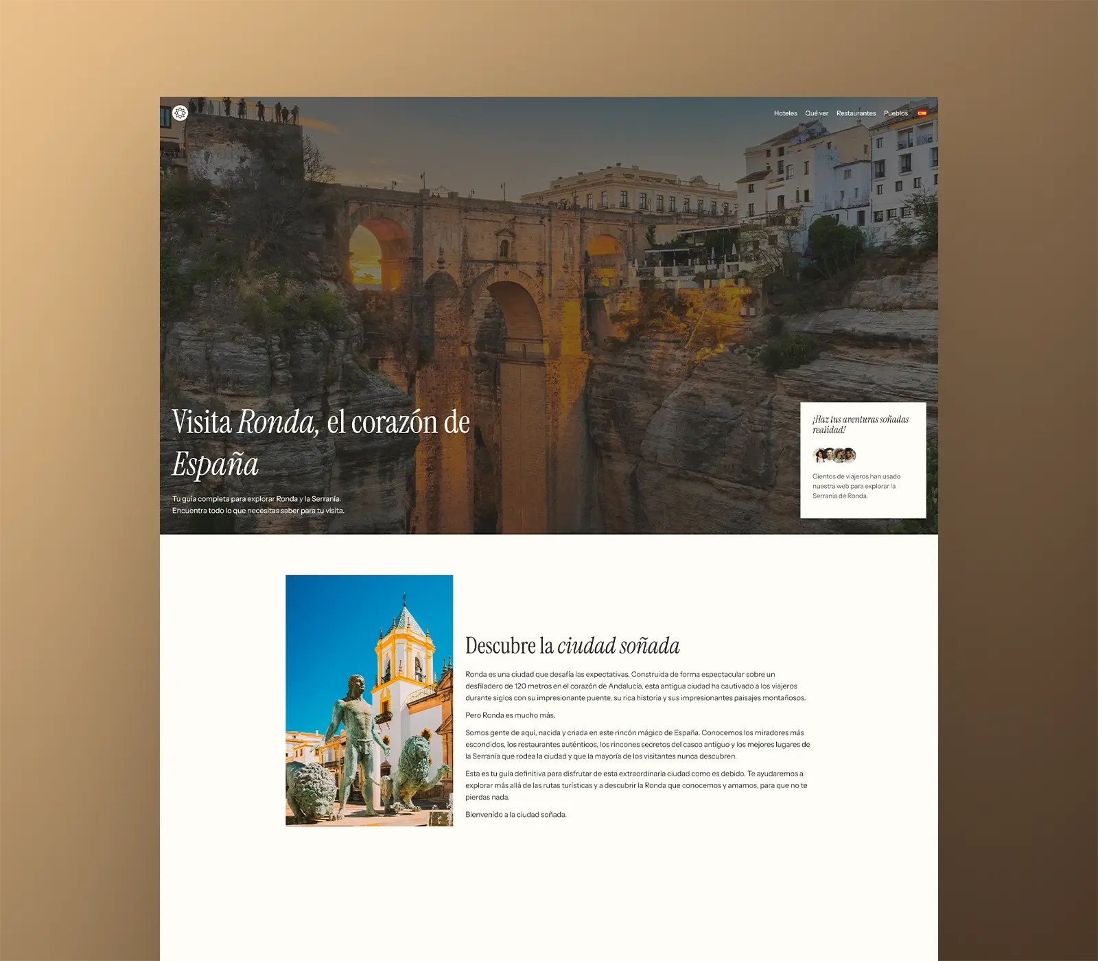 Diseño web Visiting Ronda